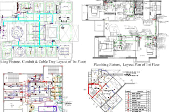 do mep hvac plan electrical plan plumbing drawing autocad draft for home house