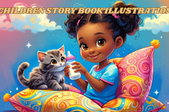 children story book illustration children story children story book illustration