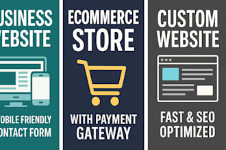 develop modern informative or ecommerce websites with payment integration