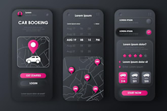 develop limousine, chauffeur and taxi booking app and website, car marketplace