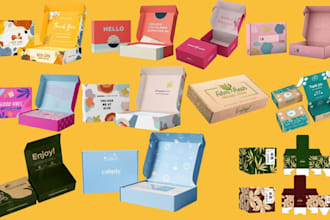 do mailer box, subscription box, box design, packaging box, and 3d mockup