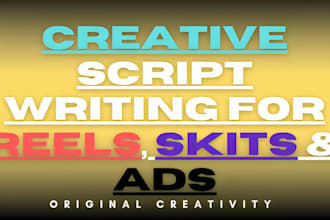 write creative ideas or engaging scripts for your content