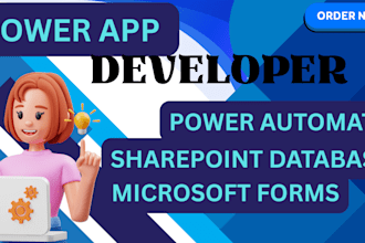 develop professional microsoft powerapps, sharepoint solutions for your business