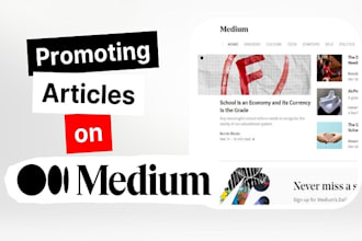 write and publish article on your medium,com premium guest post