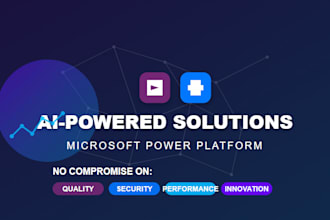 develop power apps and custom power automation and power bi