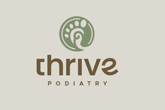 design a feminine watercolor hand drawn logo for your brand