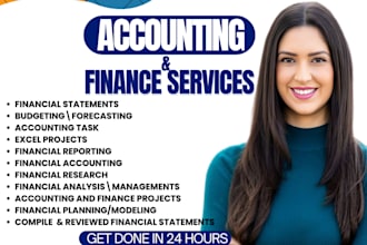 do accounting and finance assignment, financial analysis report, excel projects