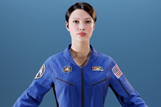 do 3d realistic character metahuman character ue4 ue5 game cloth 3d animation