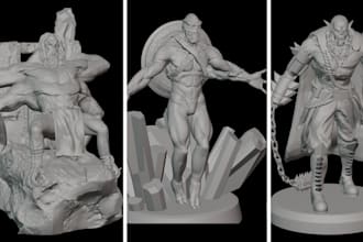 sculpt custom 3d creatures and miniatures for 3d printing