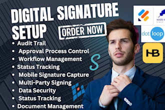 setup digital signature xodo sign jotform signwell digisigner dotloop honeybook