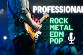 be your perfect male singer pop rock metal or edm vocals