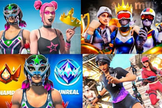 design fortnite thumbnail pro player gaming uefn streaming clickbalt warzone