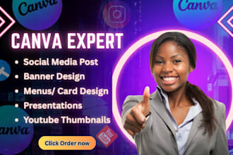 create pro canva banners and flyers using canva pro as your canva expert