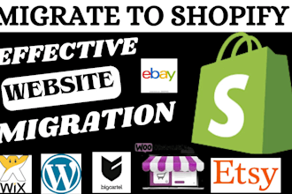 migrate wordpress woocommerce wix etsy to shopify website migration ecwid