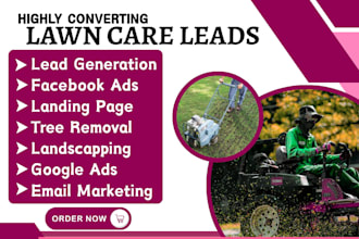 generate lawn care leads moving landscaping snow tree removal leads facebook ads