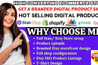 etsy digital product store, etsy seo listing, print on demand, etsy listings