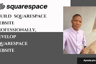 build squarespace website, develop squarespace website