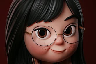 do 3d character modeling, 3d rigging, 3d character design, blender, maya expert