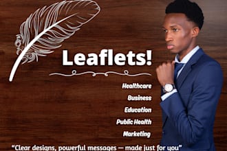 deliver an impressive leaflet tailored to your needs