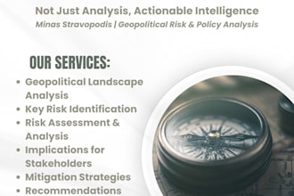 provide expert geopolitical analysis and policy reports