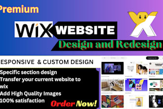 design wix website redesign rebrand wix store seo website development wix studio