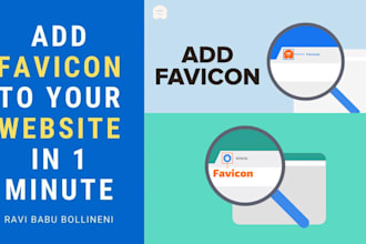 design and add a custom favicon for your website