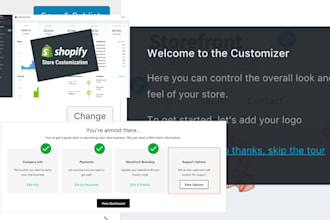 design and set up your shopify storefront ebay, etsy store and product pages