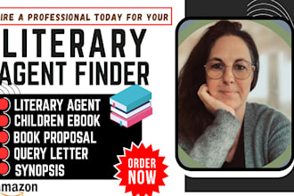 find a top notch literary agent, write query letter, book proposal, synopsis