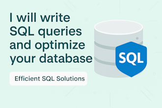 write custom sql queries and optimise your database reports