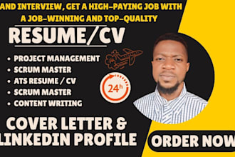 provide professional ats resume services in 24hrs,
