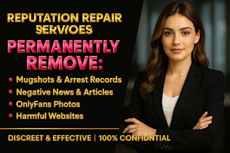 remove mugshots delete defaming articles negative links news image google search