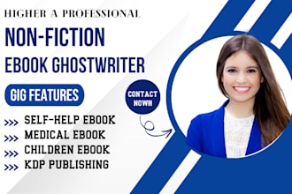 be your medical, health, fitness, and selfhelp nonfiction ebook ghostwriter