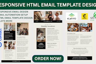 html email template design email newsletter on stripo brevo klaviyo email design