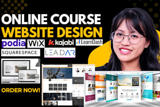 develop elearning or online course website, absorb lms, videos course uploading