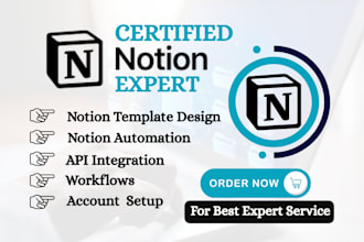 create customize  notion templates and notion dashboards for your team workflow