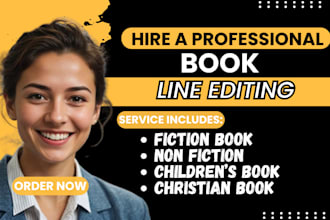 line edit your book, proofread, and format for fiction and nonfiction