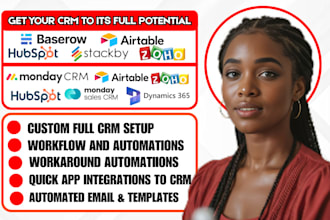 setup pipedrive monday crm baserow hubspot crm airtable crm and data migration
