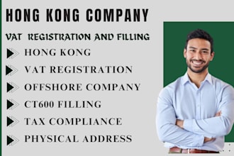 handle hong kong company registration,  tax return, ct600 filling