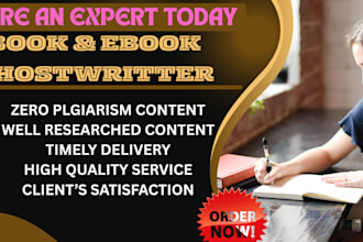 ghostwrite your book as a ghost book writer, ebook ghostwriter, ebook writer