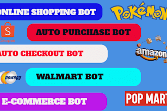 create auto purchase bot shopping bot pokemon bot auto checkout bot popmart bot