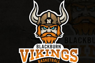 design impressive mascot basketball club logo