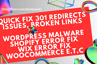 quick fix 301 redirects in htaccess, wordpress malware, german sites, 404 errors