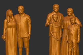 sculpt 3d model, characters, action figures, miniatures and toys for printing