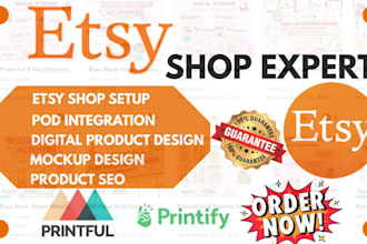 do etsy shop setup etsy store creation pod integration etsy mockup designs