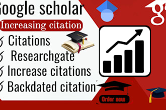 increase your google scholar citation,and backdated citation on researchgate
