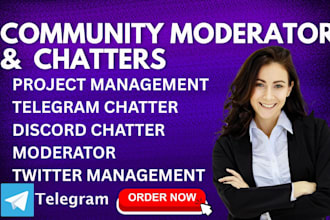 do discord chat community manager and chat moderator