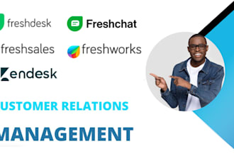 set up zendesk, freshdesk gorgias freshworks CRM landbot chatbot and ai agent