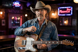 sing custom country song country folk as a male singer and music producer