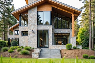 do architectural 3d house interior exterior render design kitchen visualization