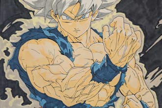 draw anime and comic book characters using reference images